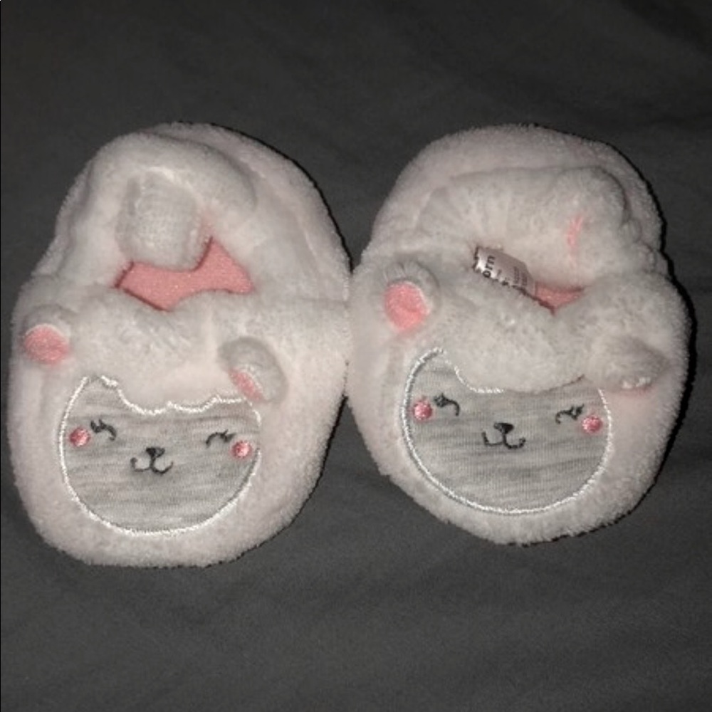 Newborn baby lamb slippers